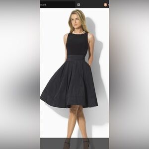 Ralph Lauren Elegant Black Midi Dress